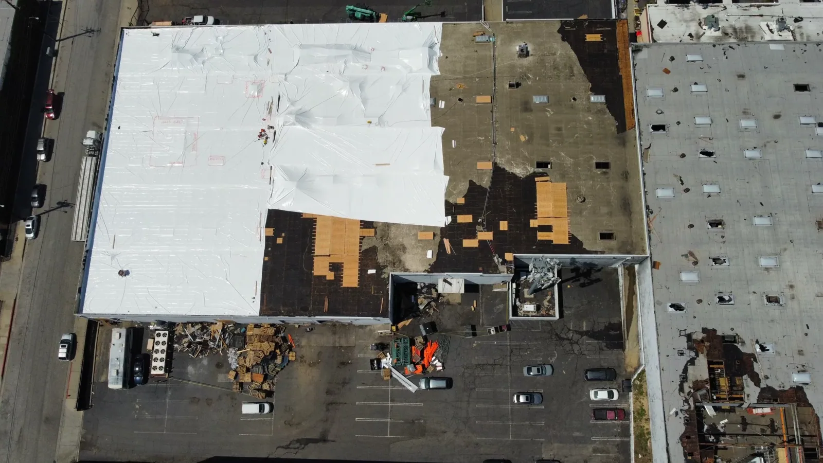 Tornado Damage Roof Repair in Sherman, TX